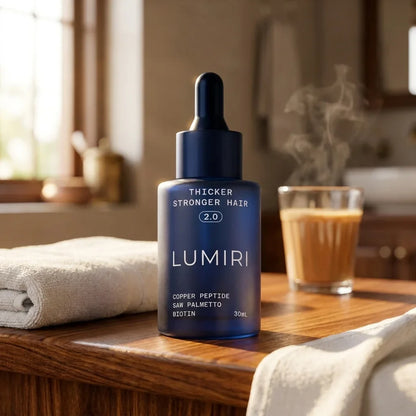 Lumiri bottle in Indian home — daily ritual