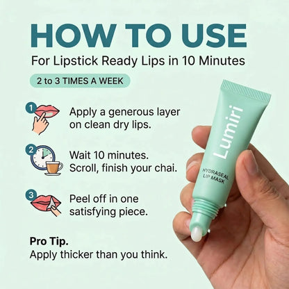 Lumiri Hydraseal Lip Mask — 03 How To