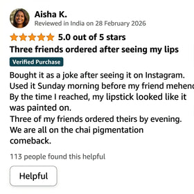 Aisha K verified review